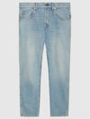 Horsebits Cotton Jeans Blue - GUCCI - BALAAN 3