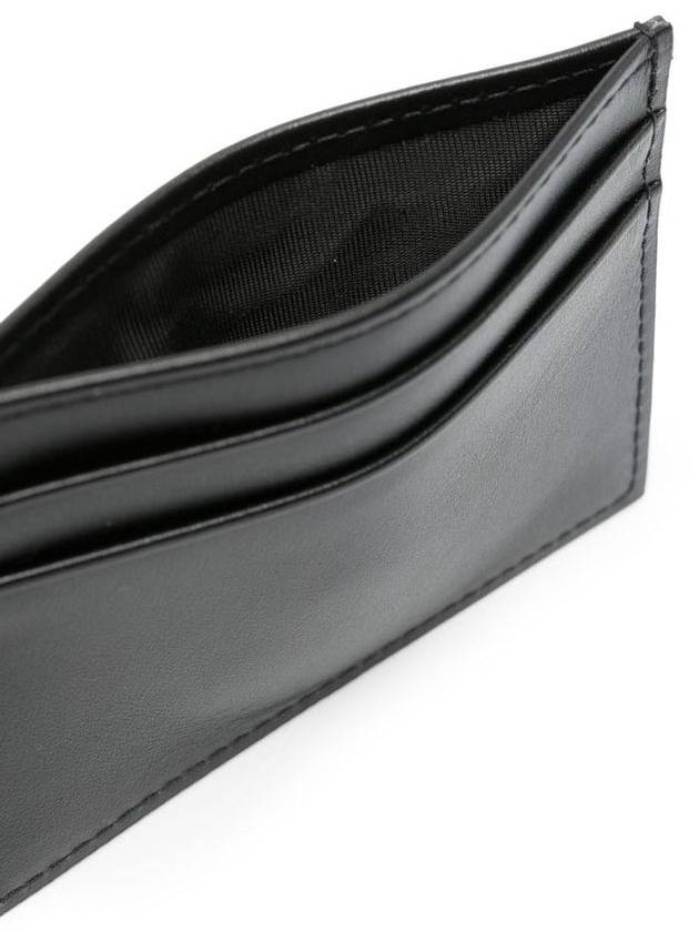 DG Logo Calfskin Leather Card Wallet Black - DOLCE&GABBANA - BALAAN 5