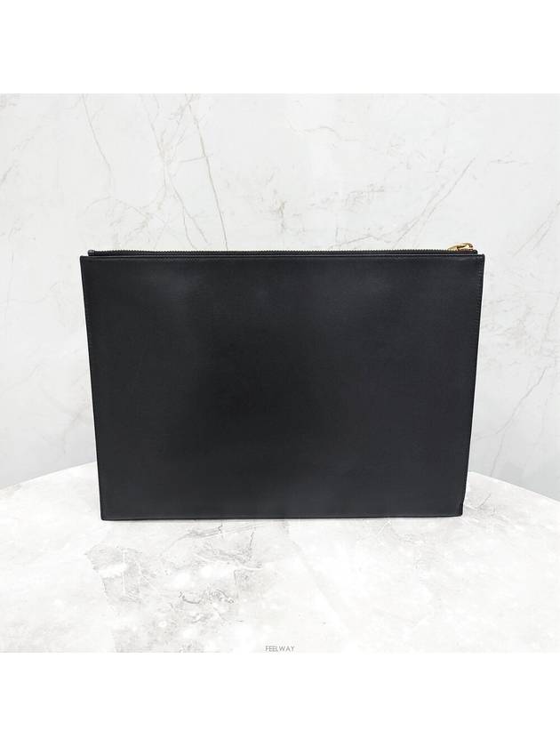 Lux You Monogram leather clutch bag 607782 - SAINT LAURENT - BALAAN 3