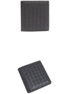 Intrecciato Small Folder Half Wallet Dark Grey - BOTTEGA VENETA - BALAAN 5