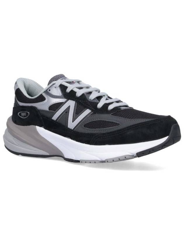 990v6 Low Top Sneakers Grey Black - NEW BALANCE - BALAAN 3