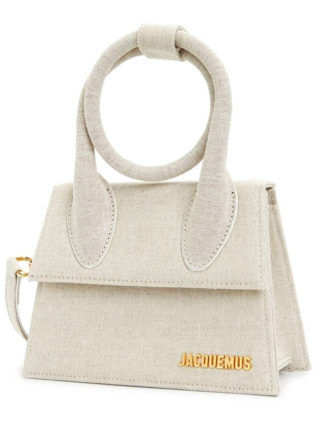 Le Chiquito Noeud Coiled Tote Bag Light Greige - JACQUEMUS - BALAAN 3