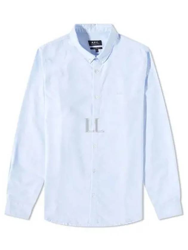 Men's Chemise GreGG Long Sleeve Shirt Light Blue - A.P.C. - BALAAN 2