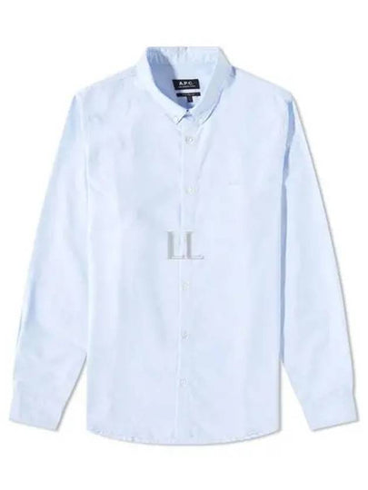 Men's Chemise GreGG Long Sleeve Shirt Light Blue - A.P.C. - BALAAN 2