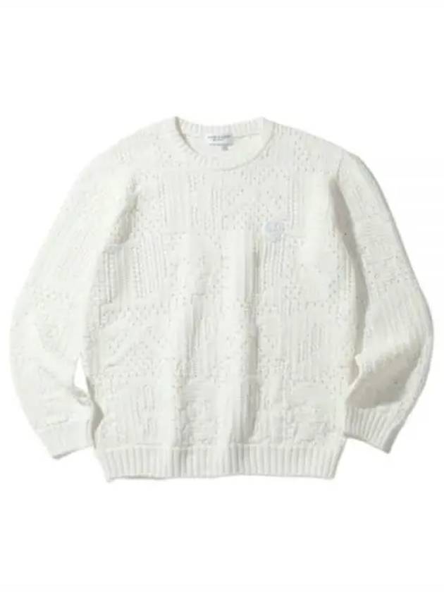 Quartz Patterned Crew Sweater MLM 3A AB01 Men s Neck - MARK & LONA - BALAAN 1