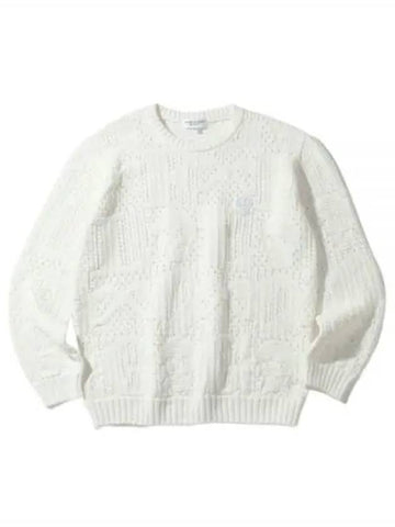 Quartz Patterned Crew Sweater MLM 3A AB01 Men s Neck - MARK & LONA - BALAAN 1