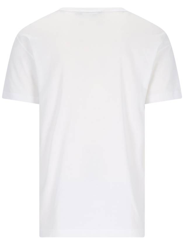 logo patch crew neck cotton short sleeve t-shirt white - DOLCE&GABBANA - BALAAN 3