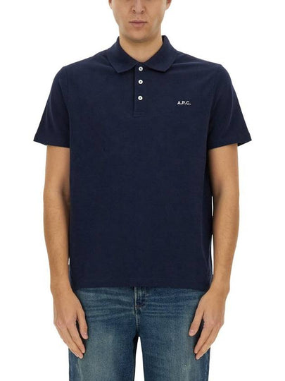 Carter Cotton Polo Shirt Navy - A.P.C. - BALAAN 2