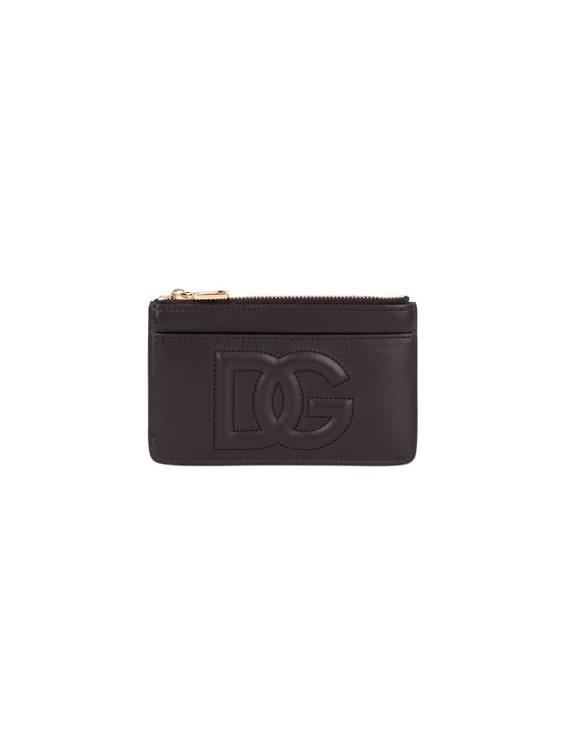 DG Logo Leather Card Wallet Black - DOLCE&GABBANA - BALAAN 2