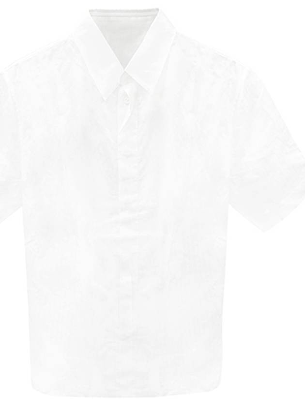 013C503A4743 C080 Oblique Embroidery Jacquard Short Sleeve Shirt White Men s TJ - DIOR - BALAAN 1