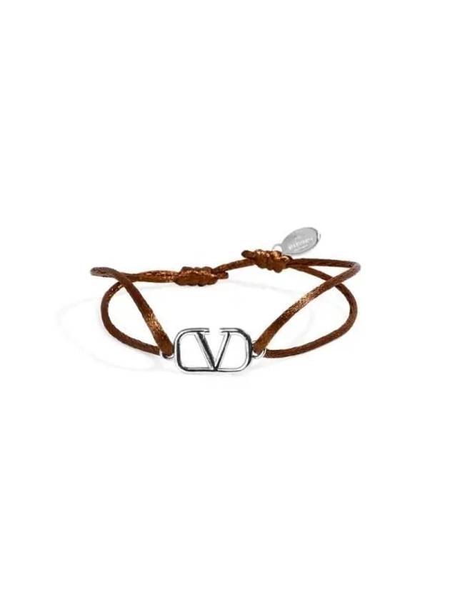 Valentino 3Y2J0M96 DTK KG8 J0M96 Garavani V logo cotton bracelet - RED VALENTINO - BALAAN 2