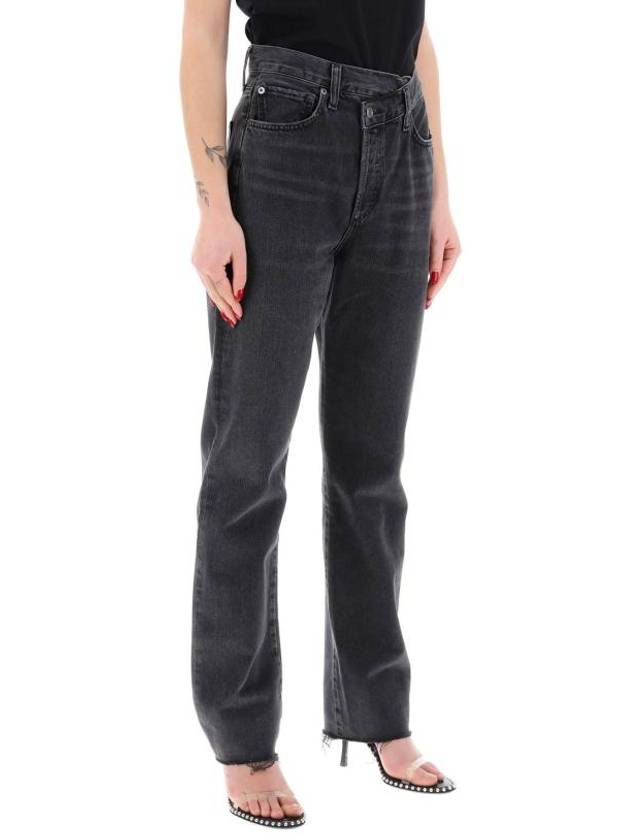 Crisscross Straight Jeans Black - AGOLDE - BALAAN 3