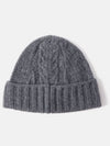 Logo Wool Twist Beanie Gray Women s - GANNI - BALAAN 5