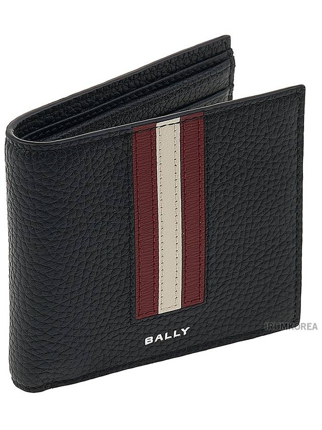 Men s Ribbon Logo Half Wallet RBN BIFOLD 8CC I921P - BALLY - BALAAN 2