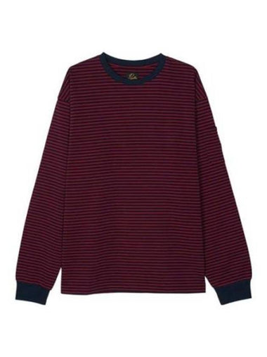 Long Sleeve T Shirt PU295 Free NAVY RED - NEEDLES - BALAAN 1