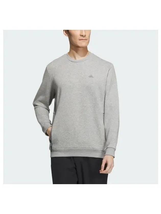 adidas GOLF GoTo Crew Neck Long Sleeve Sweatshirt IA2608 - ADIDAS GOLF - BALAAN 1