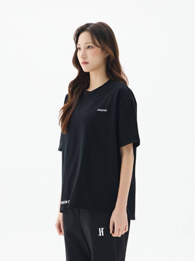 Life Standard Washing Short Sleeve T-Shirt Black - OVERTIA - BALAAN 5