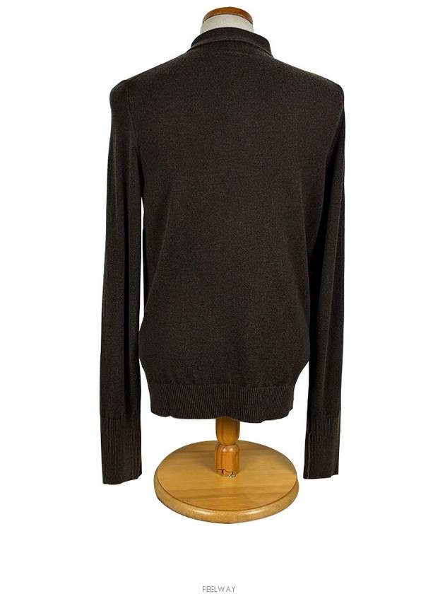 CP Company 5318538A4 V0070 Ranaul Vintage Dark Brown Knit Shirt - CP COMPANY - BALAAN 3