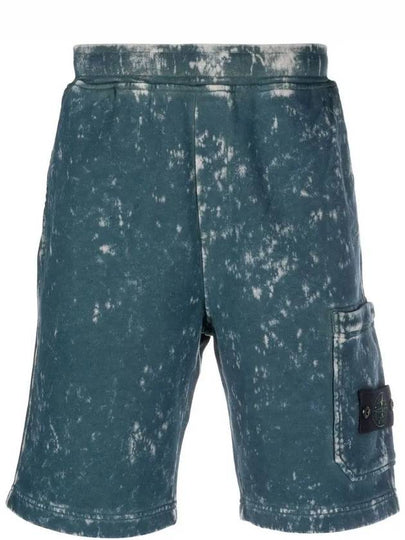 Wappen Patch Off Dye Bermuda Shorts Blue - STONE ISLAND - BALAAN 2