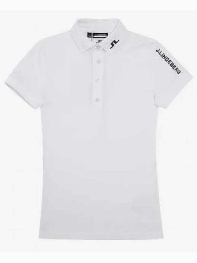 Women's Tour Tech Golf Polo White - J.LINDEBERG - BALAAN 2