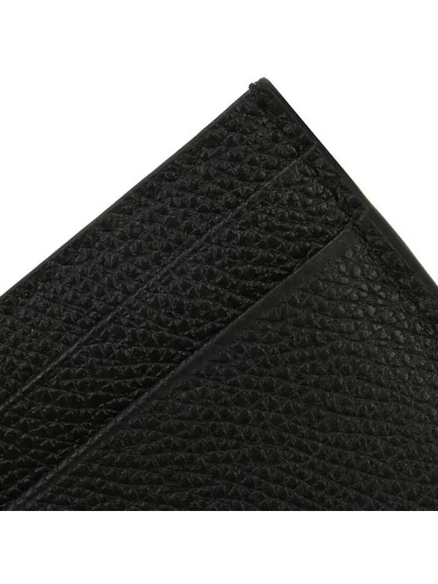 V Logo Signature Card Wallet Black - VALENTINO - BALAAN 8