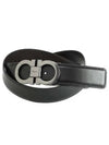 Double Gancini Reversible Leather Belt Black Auburn - SALVATORE FERRAGAMO - BALAAN 2