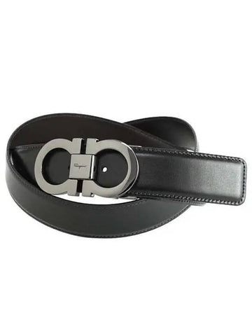 Ferragamo Double Ganzio Belt 679535 644557 0644557 Gancini - SALVATORE FERRAGAMO - BALAAN 1