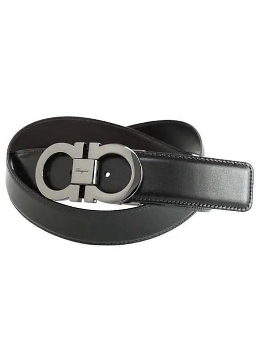 Ferragamo Double Ganzio Belt 679535 644557 0644557 Gancini - SALVATORE FERRAGAMO - BALAAN 1