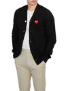 Heart Wappen Wool Cardigan Black - COMME DES GARCONS PLAY - BALAAN 5