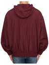 Men's Back Logo Hooded Windbreaker Burgundy - GOLDEN GOOSE - BALAAN 5