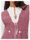 Women's Tweed Mini Dress Fuchsia MFPRO01521 - MAJE - BALAAN 4