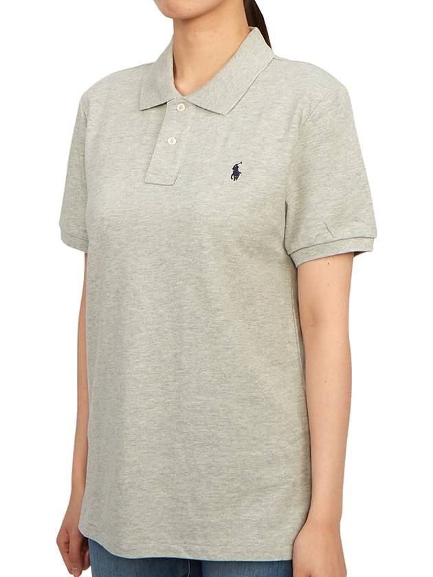 Kids collar short sleeve t shirt 323547926005 NW GRY HTR adult wearable - POLO RALPH LAUREN - BALAAN 2