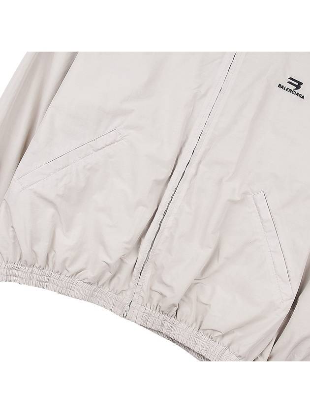 Logo Technical Track Jacket Beige - BALENCIAGA - BALAAN 8