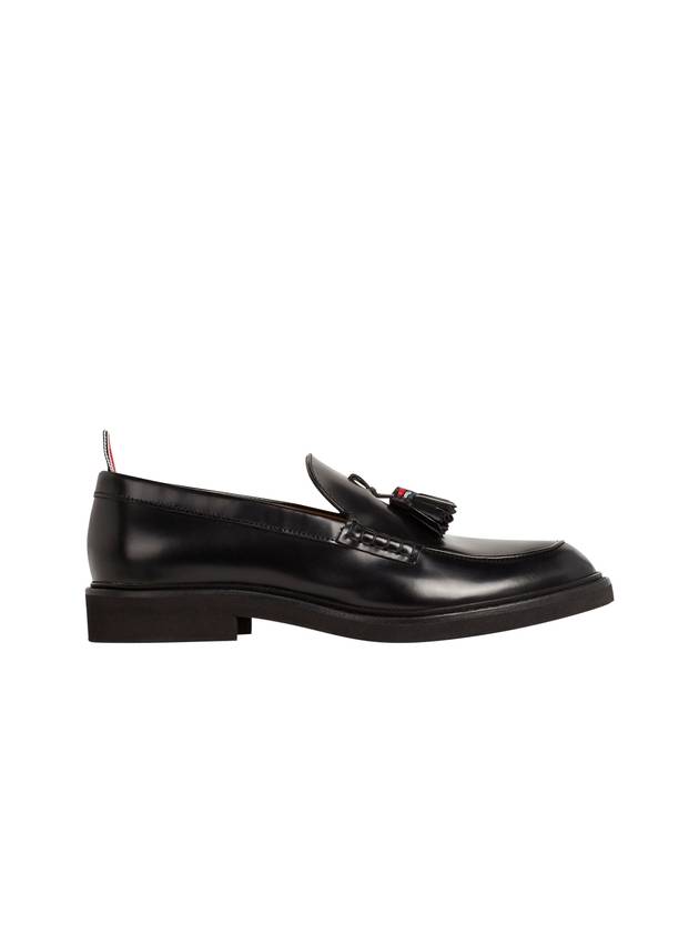 Women's Micro Sol Tassel Calf Leather Loafers Black - THOM BROWNE - BALAAN 2