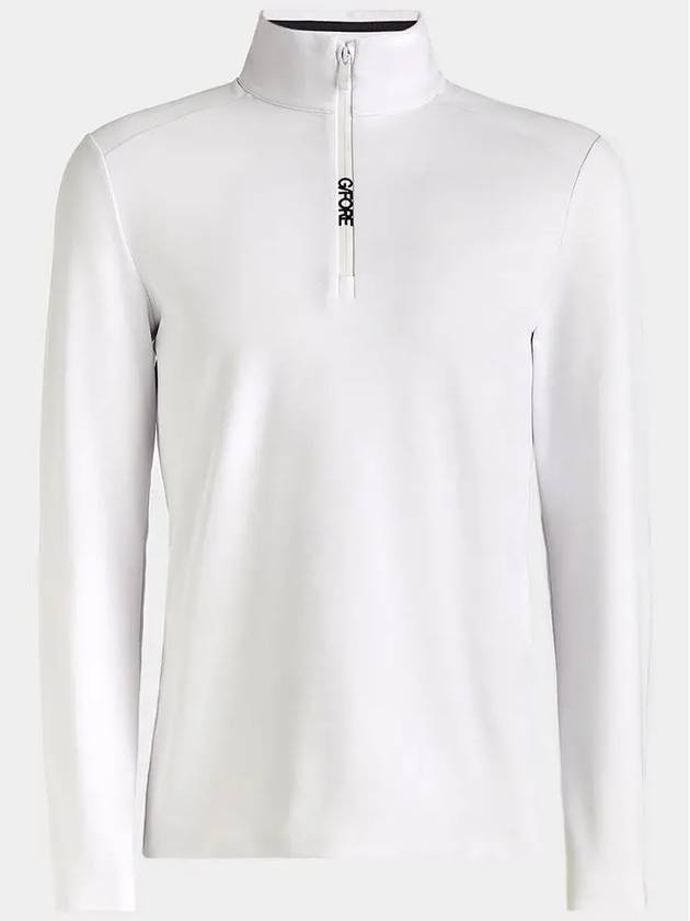 Brushed Back Tech Quarter Zip Long Sleeve T-Shirt White - G/FORE - BALAAN 3