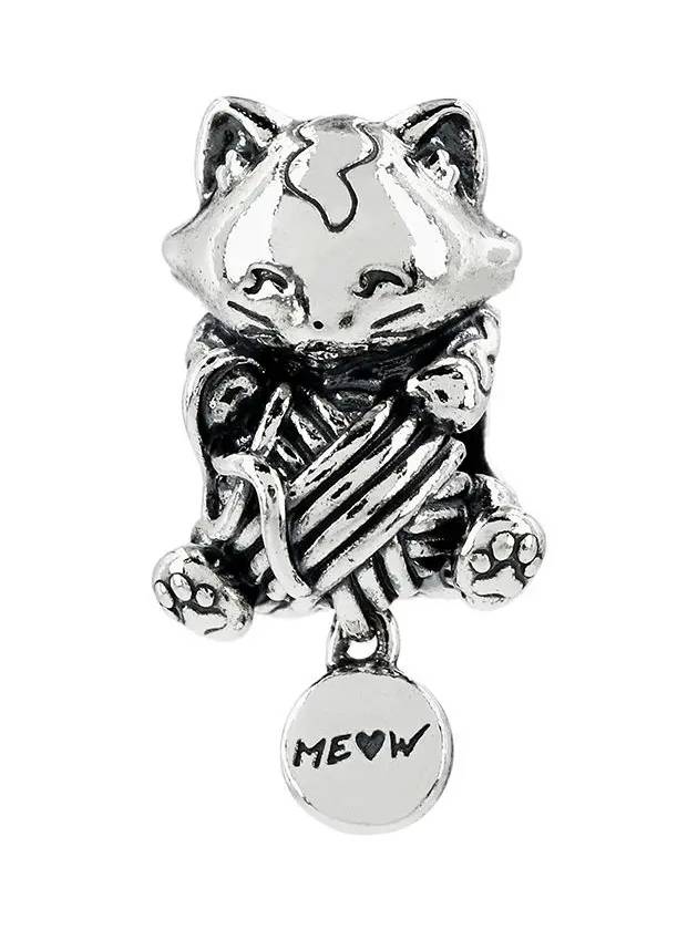 baby cat charm bracelet silver - PANDORA - BALAAN 3