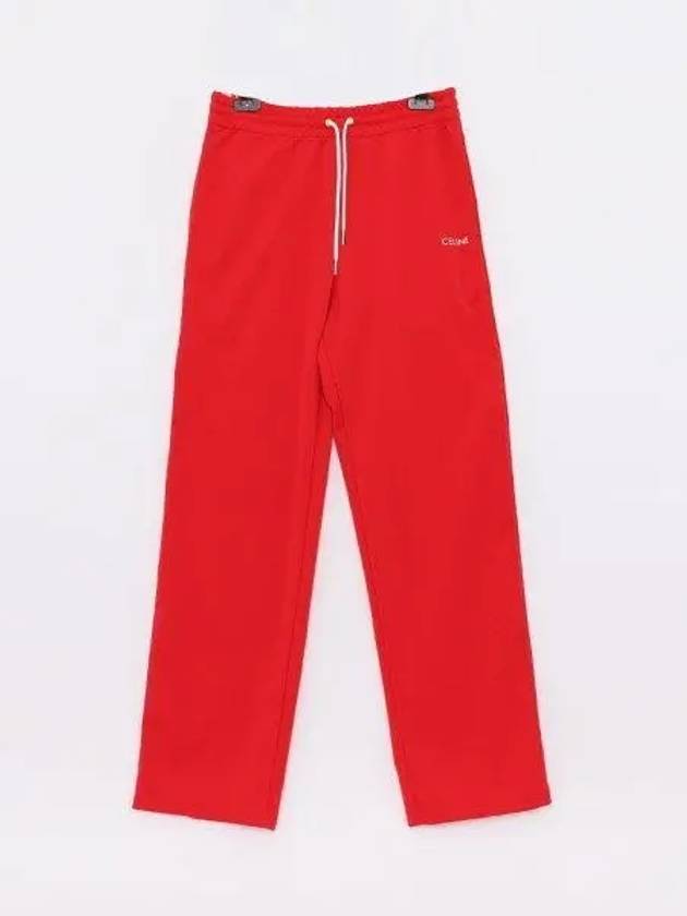 Double Face Drawstring track pants red - CELINE - BALAAN 2