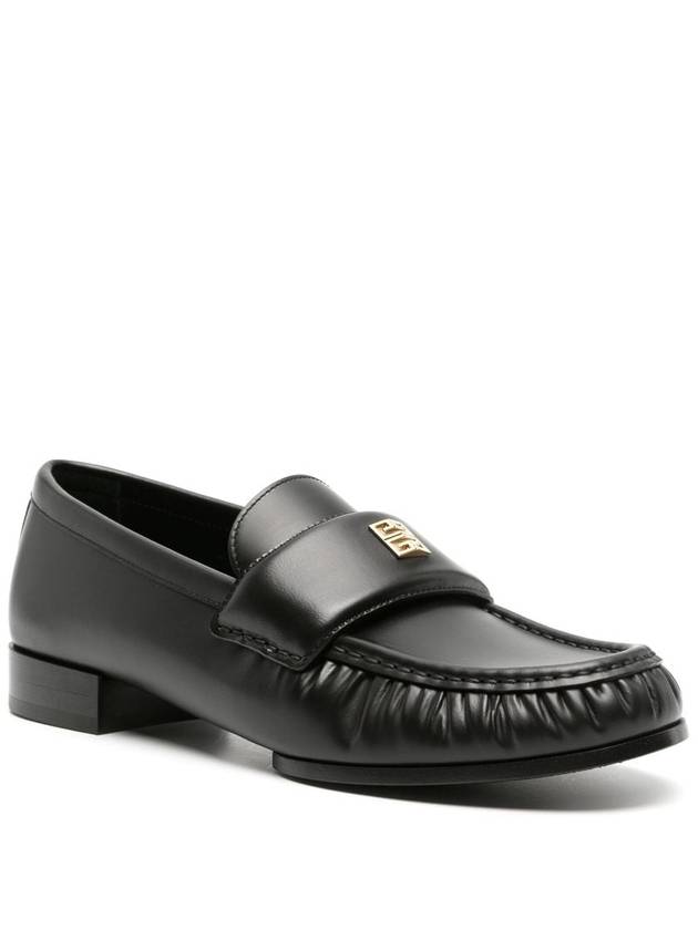 4G Leather Loafers Black - GIVENCHY - BALAAN 3