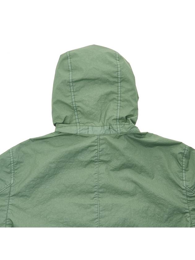 Wappen Patch Nylon Hooded  Jacket Green - STONE ISLAND - BALAAN 10