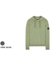 Men's Waffen Patch OLD Treatment Cotton Hoodie Sage Green - STONE ISLAND - BALAAN 3