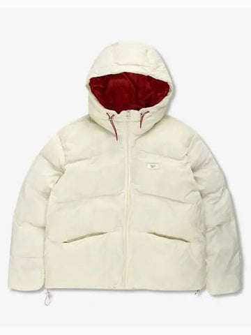 Small wappen hood short puffer women s cream - REEBOK - BALAAN 1