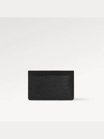 Epi Logo Leather Card Wallet Black - LOUIS VUITTON - BALAAN 2