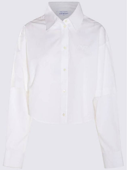 blouse shirt OWGE022S24FAB003 0101 WHITE WHIT - OFF WHITE - BALAAN 2