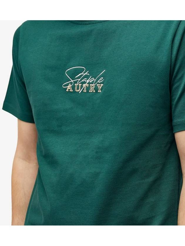 AUTRY T-SHIRT STAPLE MAN TINTO GREEN - AUTRY - BALAAN 5