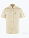 Men s OVIK Travel Shirt Short Sleeve 87039113 SS M - FJALL RAVEN - BALAAN 2