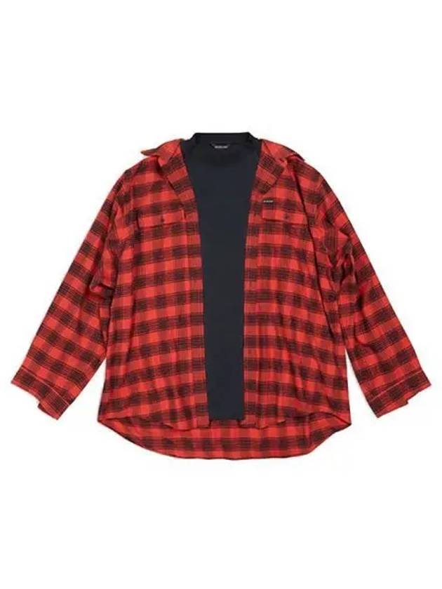 Trompe L'Oeil Long Sleeve Shirt Red - BALENCIAGA - BALAAN 2