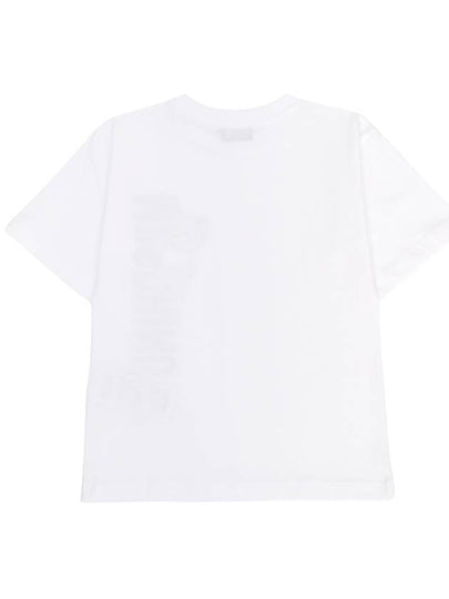 Kids short sleeve t shirt HVM03R LAA02 10101 Adults can wear - MOSCHINO - BALAAN 2