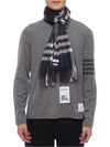 Check Cashmere Scarf Navy - BURBERRY - BALAAN 4