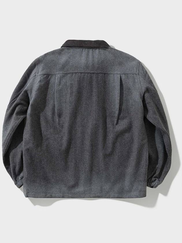 Vintage washed wool half zip-up jacket charcoal - FFEFF STUDIO - BALAAN 6