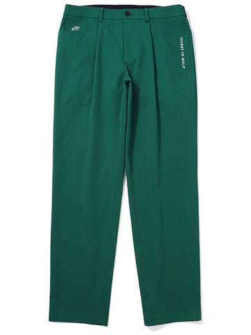 Basic straight fit one tuck pants GREEN MAN - MALBON GOLF - BALAAN 1